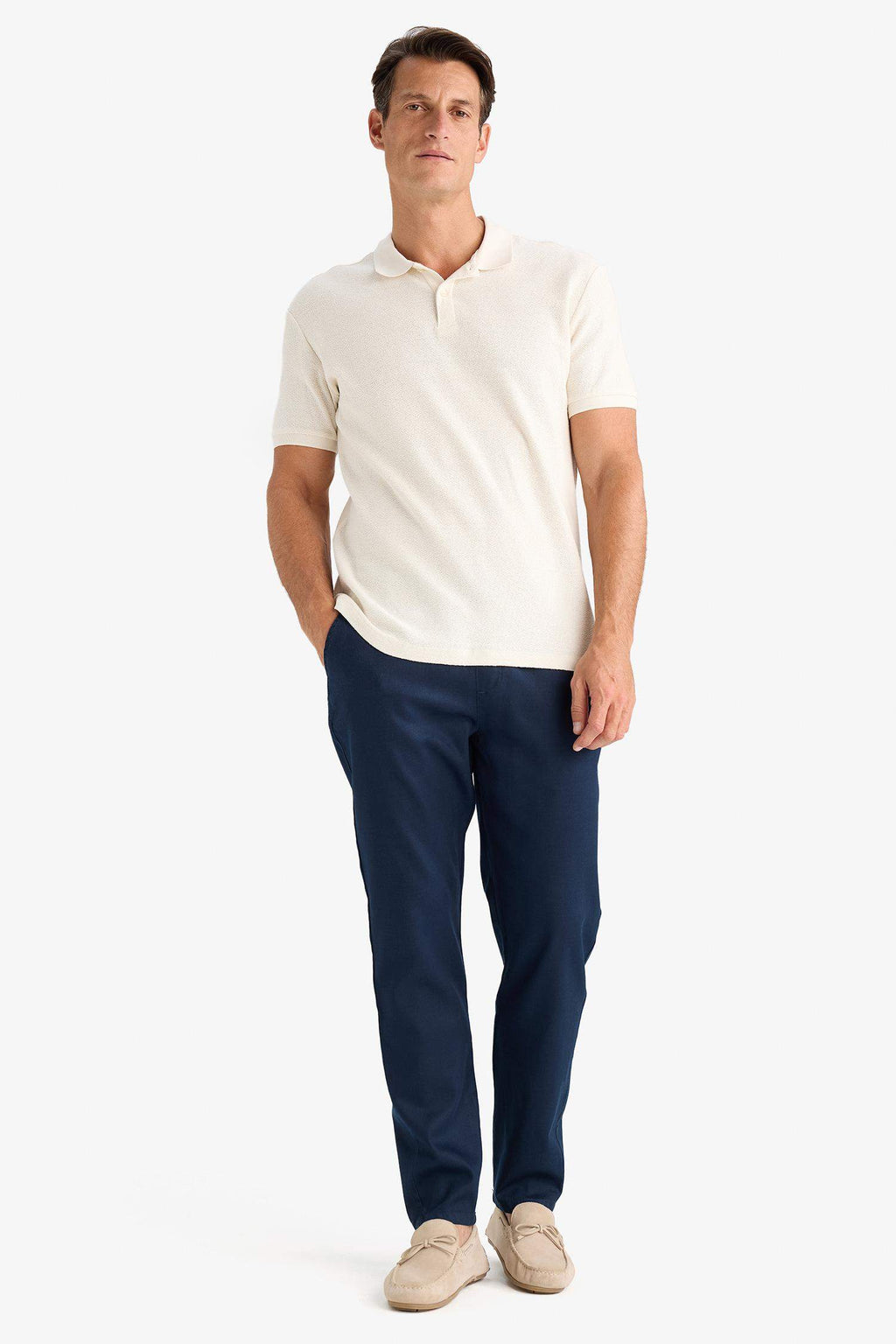 Summer Jogger Pants Basic Straight Pockets Tight Leg