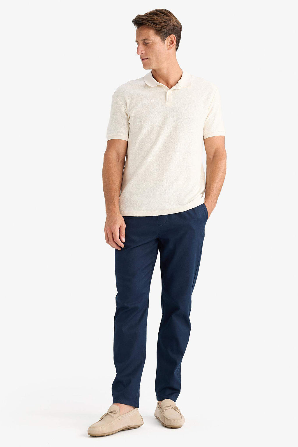 Summer Jogger Pants Basic Straight Pockets Tight Leg