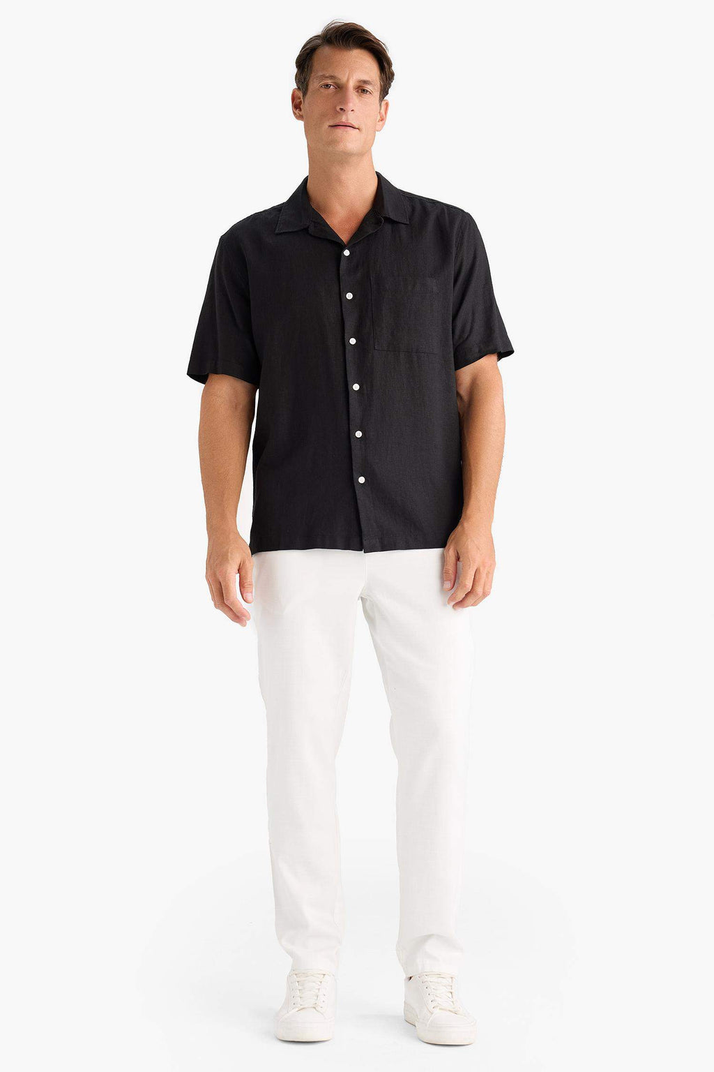 Summer Jogger Pants Basic Straight Pockets Tight Leg