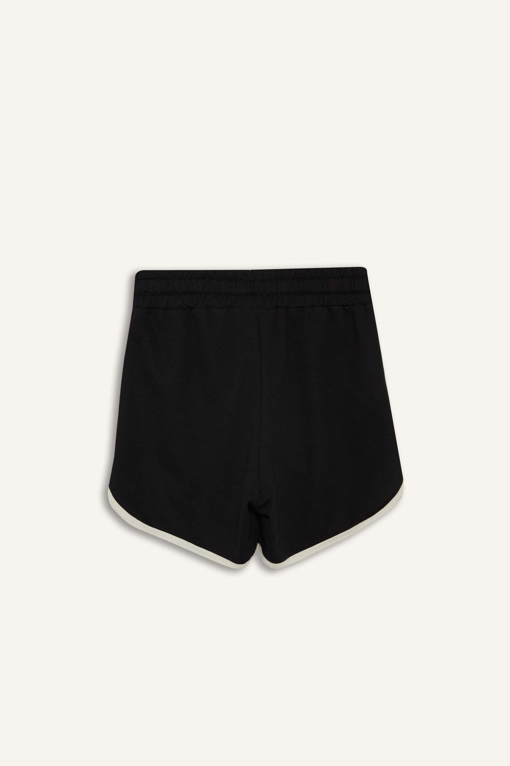 Girls Elastic Waist Basic Plain Shorts