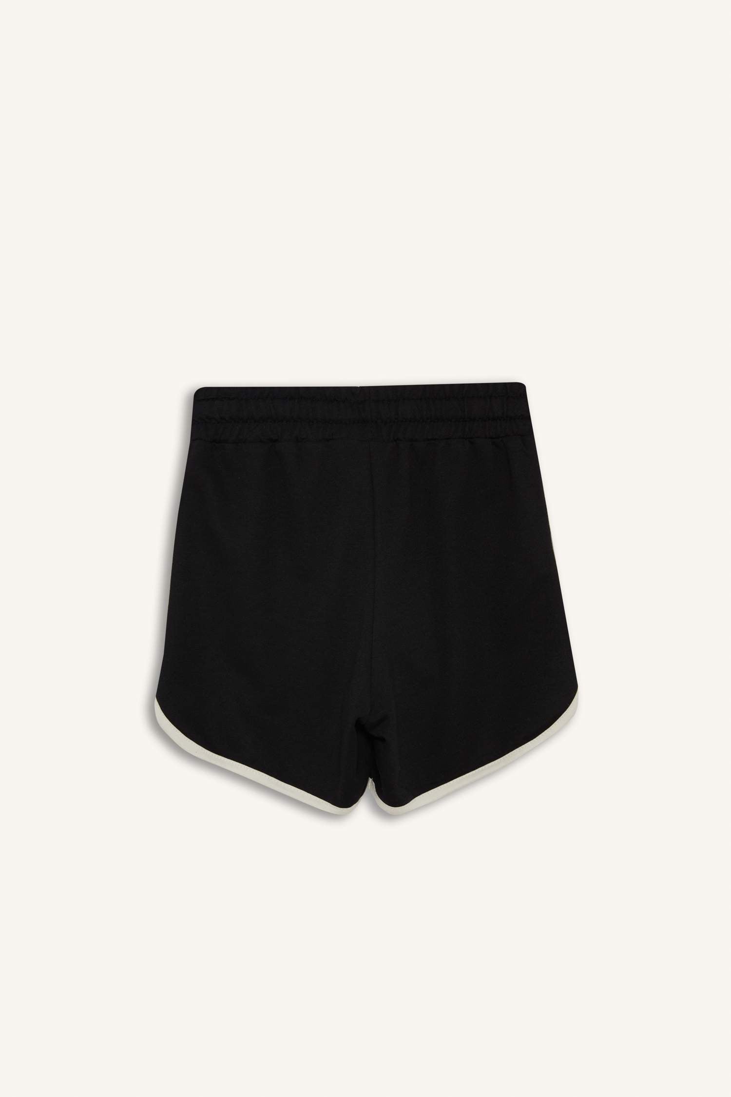 Girls Elastic Waist Basic Plain Shorts