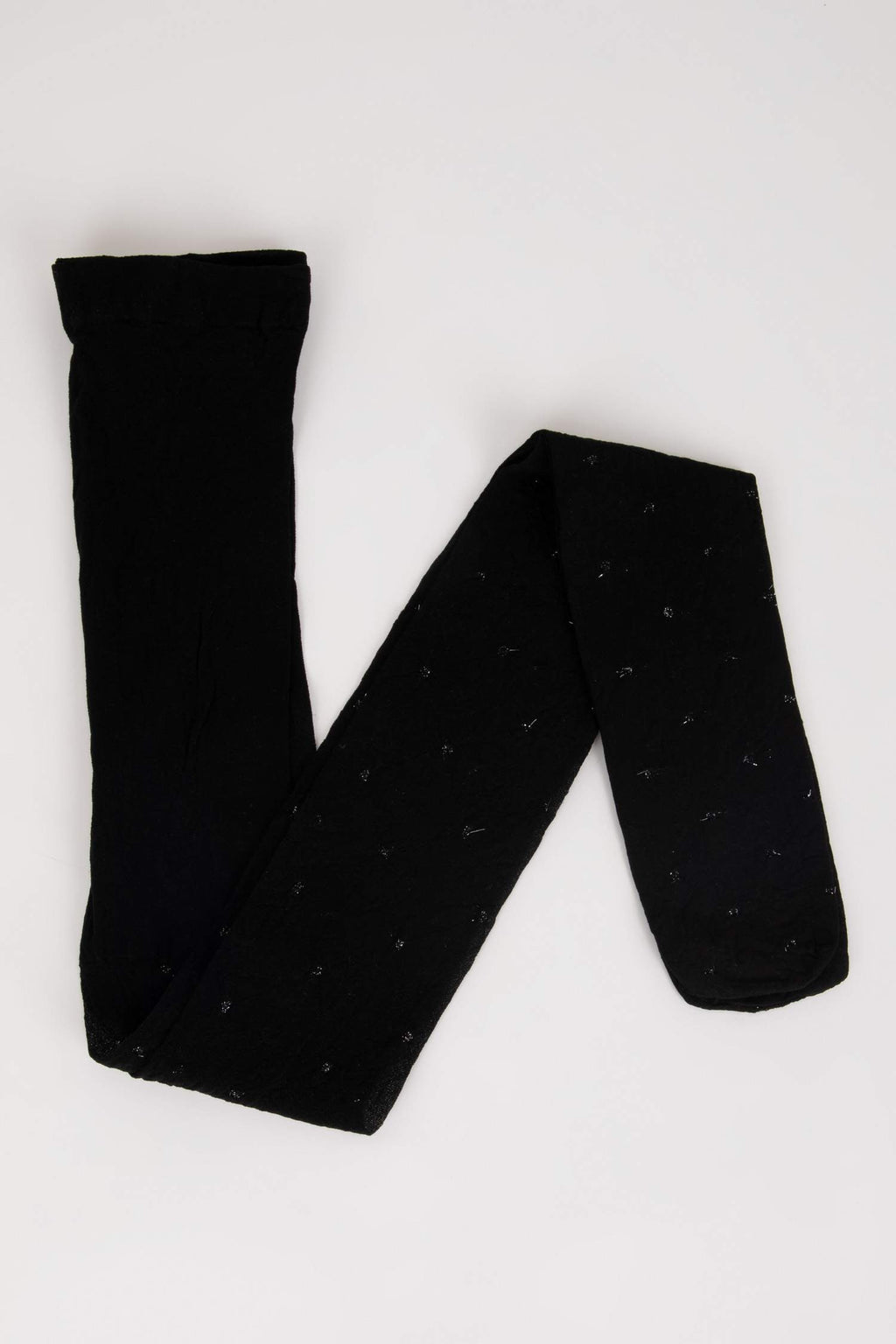 15 Den Womens Glitter Heart Patterned Tights