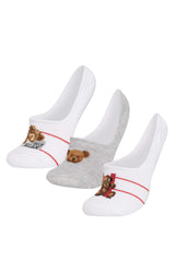 Women Animal Patterned 3-Pack Cotton Ballerina Socks