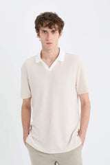 Regular Fit Polo Neck Short Sleeve T-Shirt