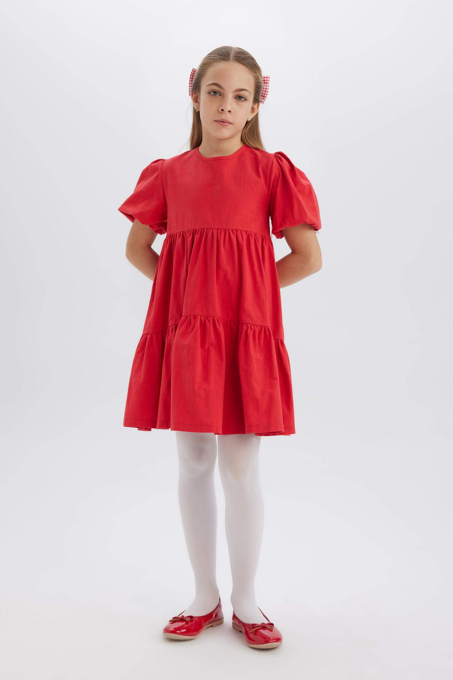 Regular Fit Cotton Woven Dress