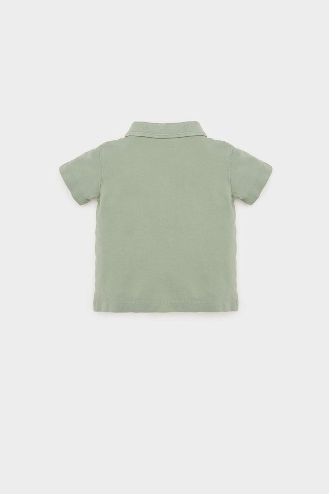 Baby Boy Pike Short Sleeve Polo Basic Plain T-Shirt Main Image