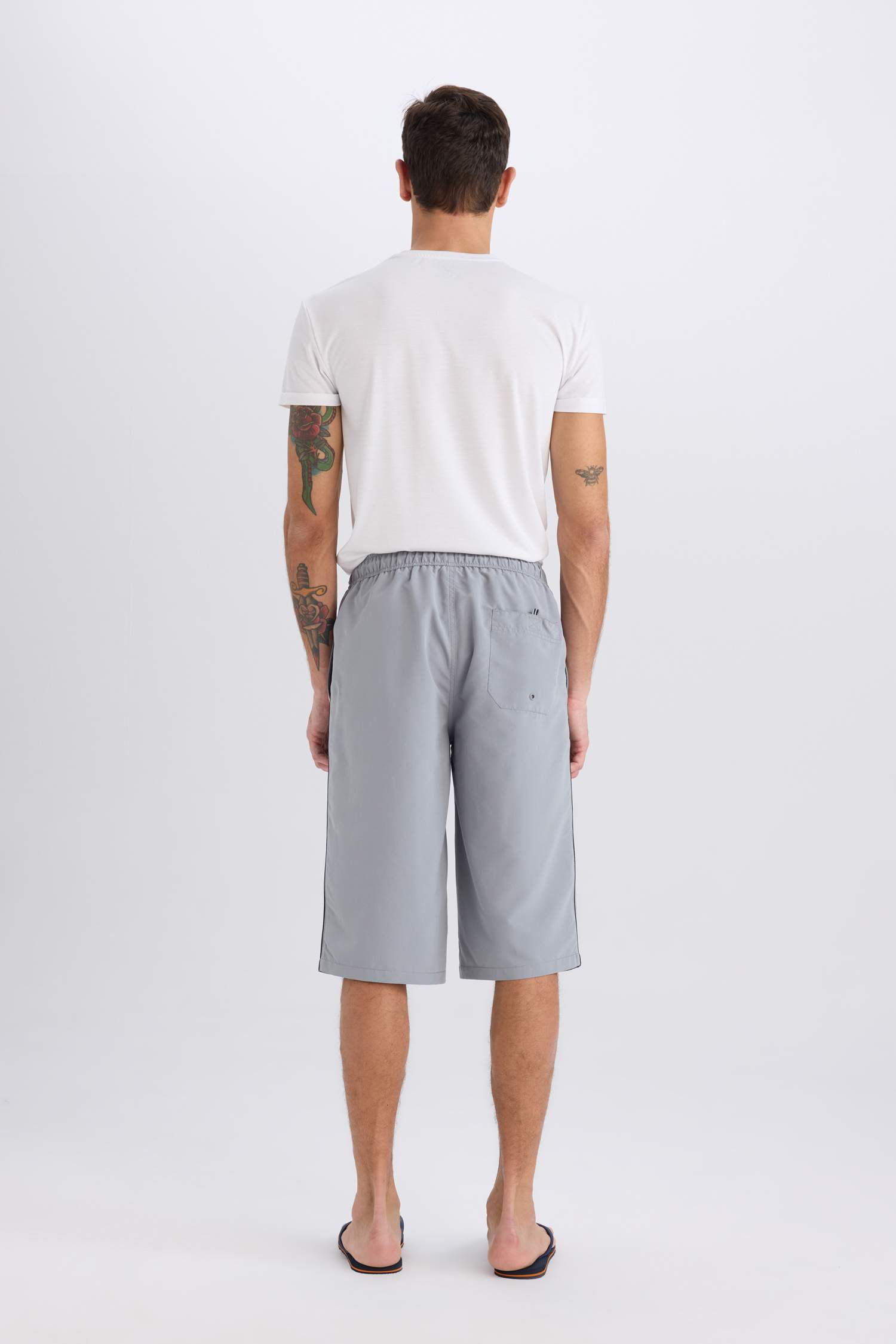 Long Fit Long Swim Shorts