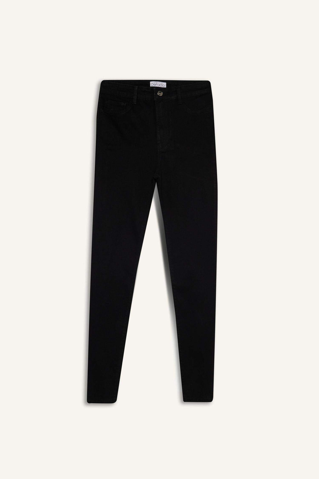 Jegging High Waist Wrist Size Tight Legs Basic Straight Jean Pants