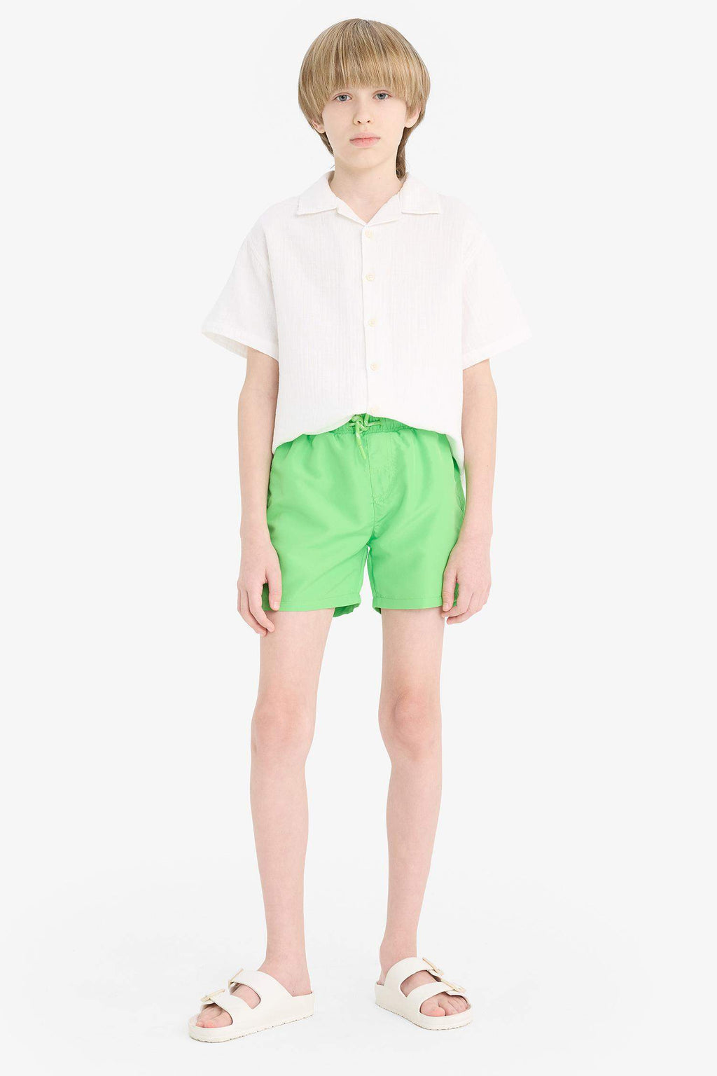 Boy Regular Fit Basic Swim Shorts