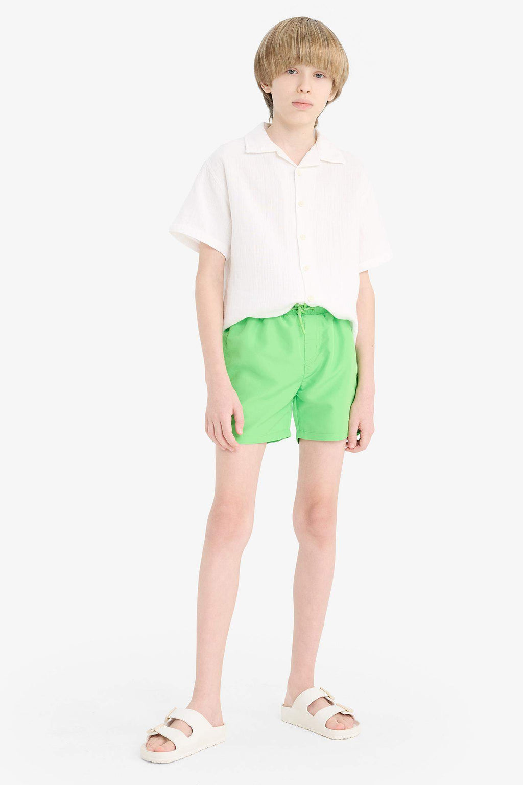 Boy Regular Fit Basic Swim Shorts