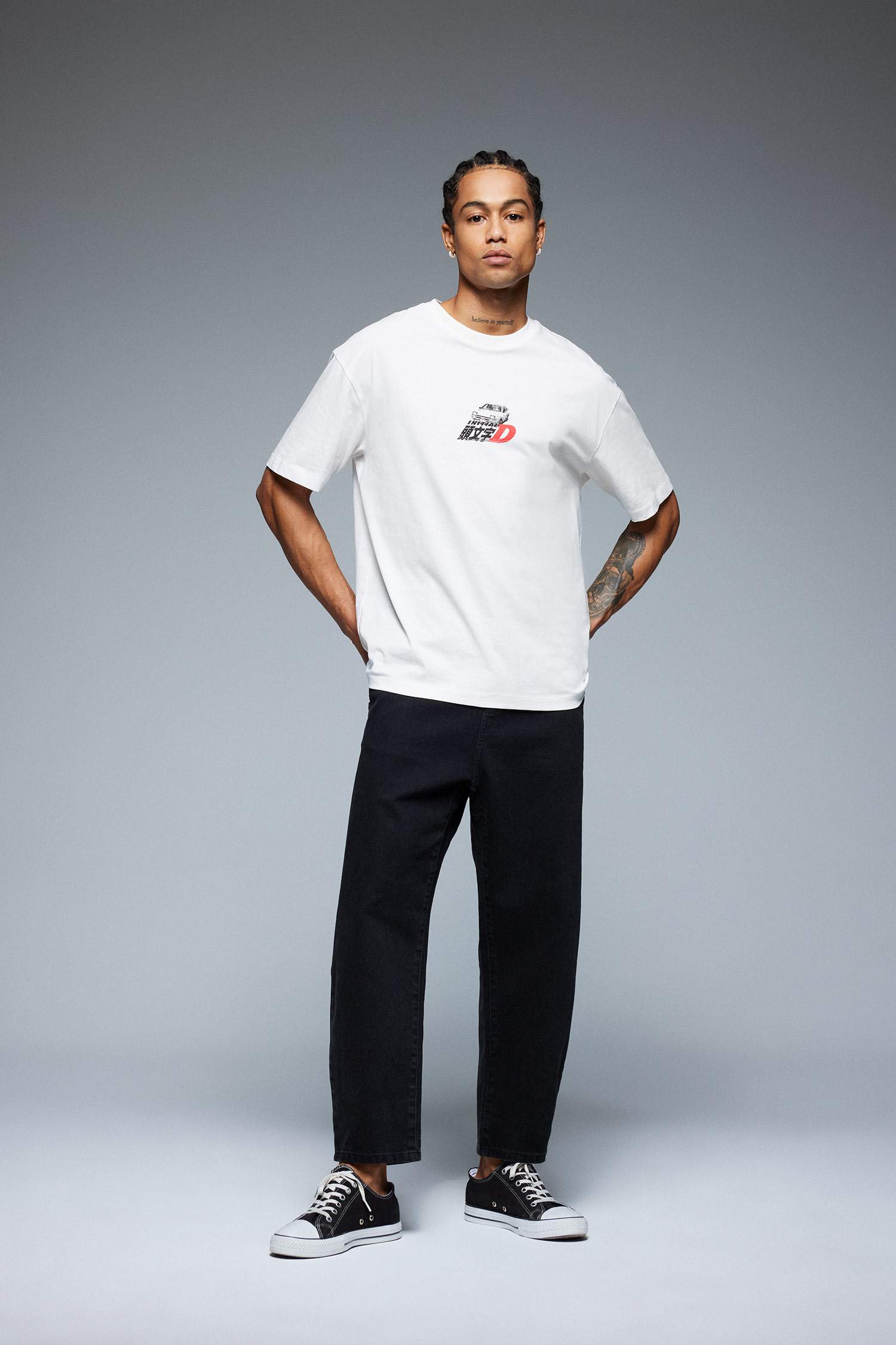 Relaxed Slouchy Fit Skinny Leg Jeans