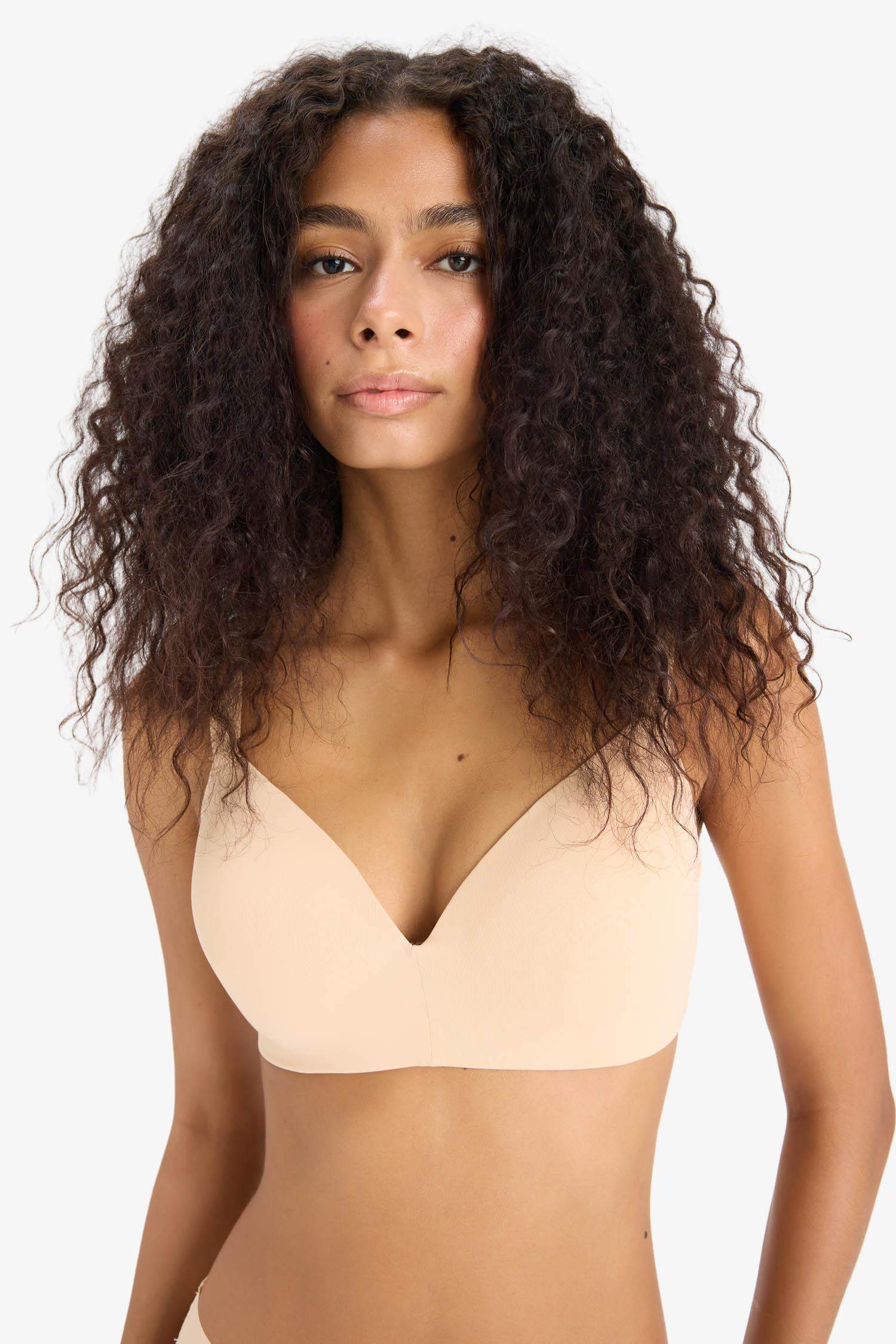 Padded Micro Plus Size Bra-Fall in Love