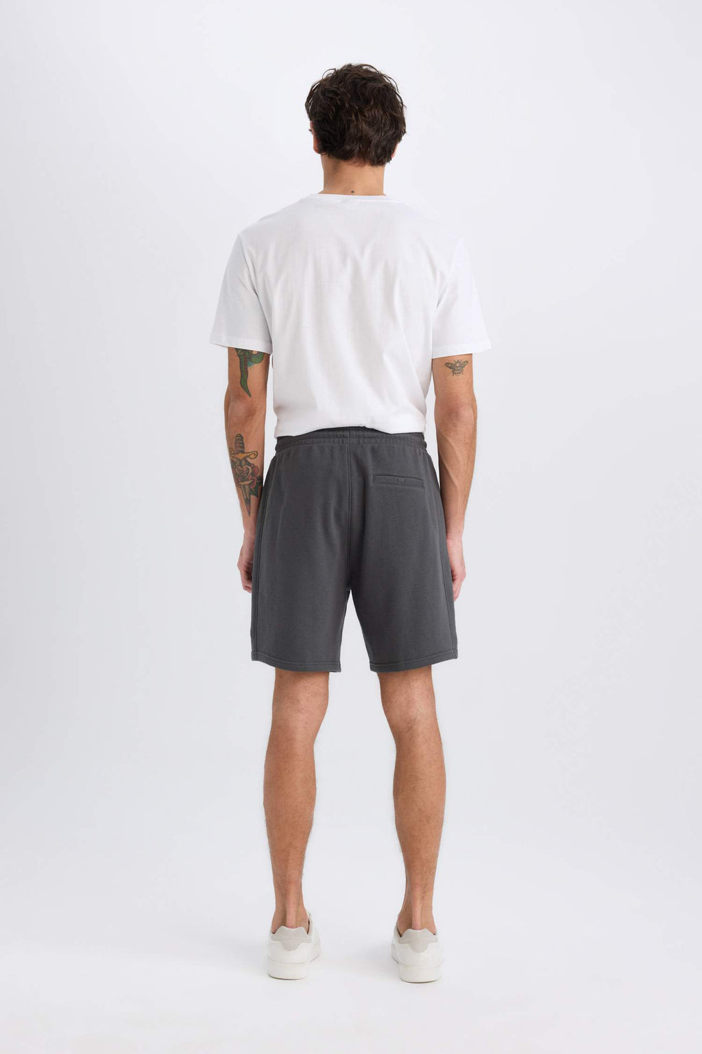 Regular Fit Straight Leg Basic Shorts