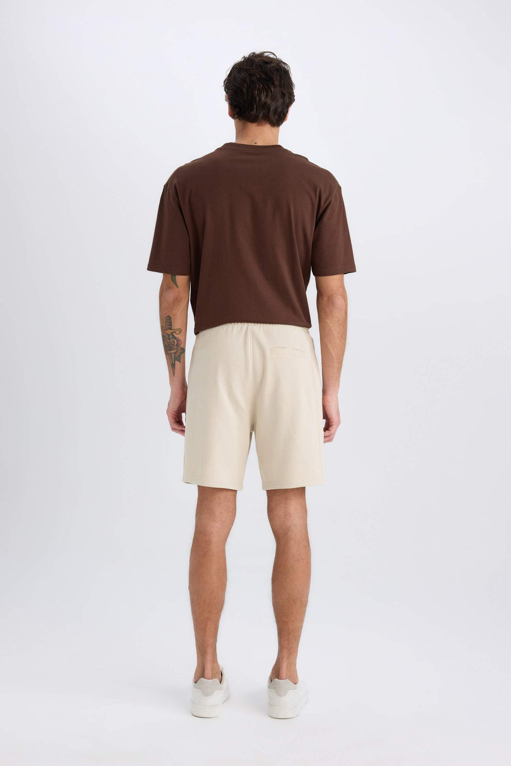 Regular Fit Straight Leg Basic Shorts