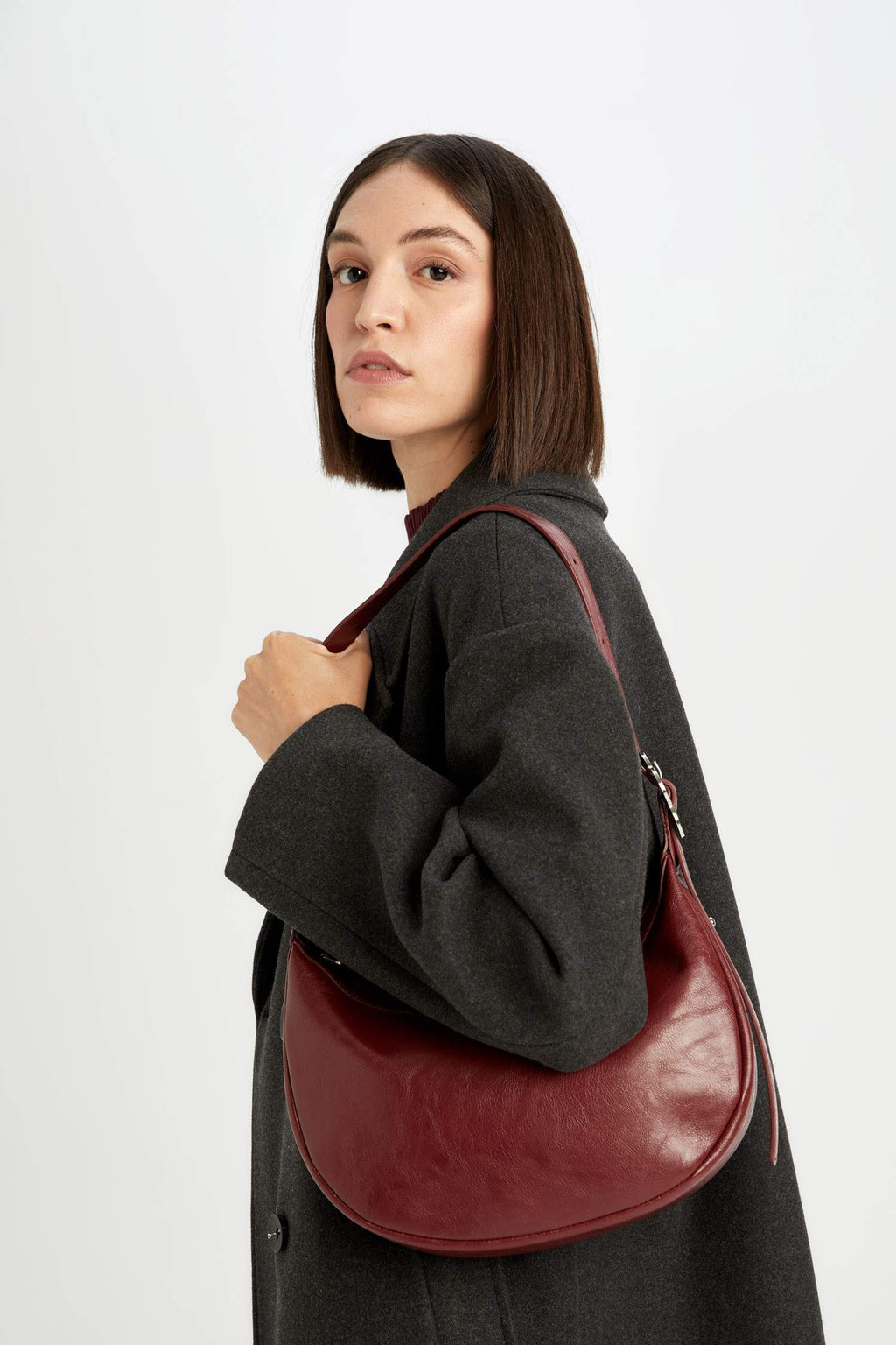 Women Faux Leather Shoulder Bag