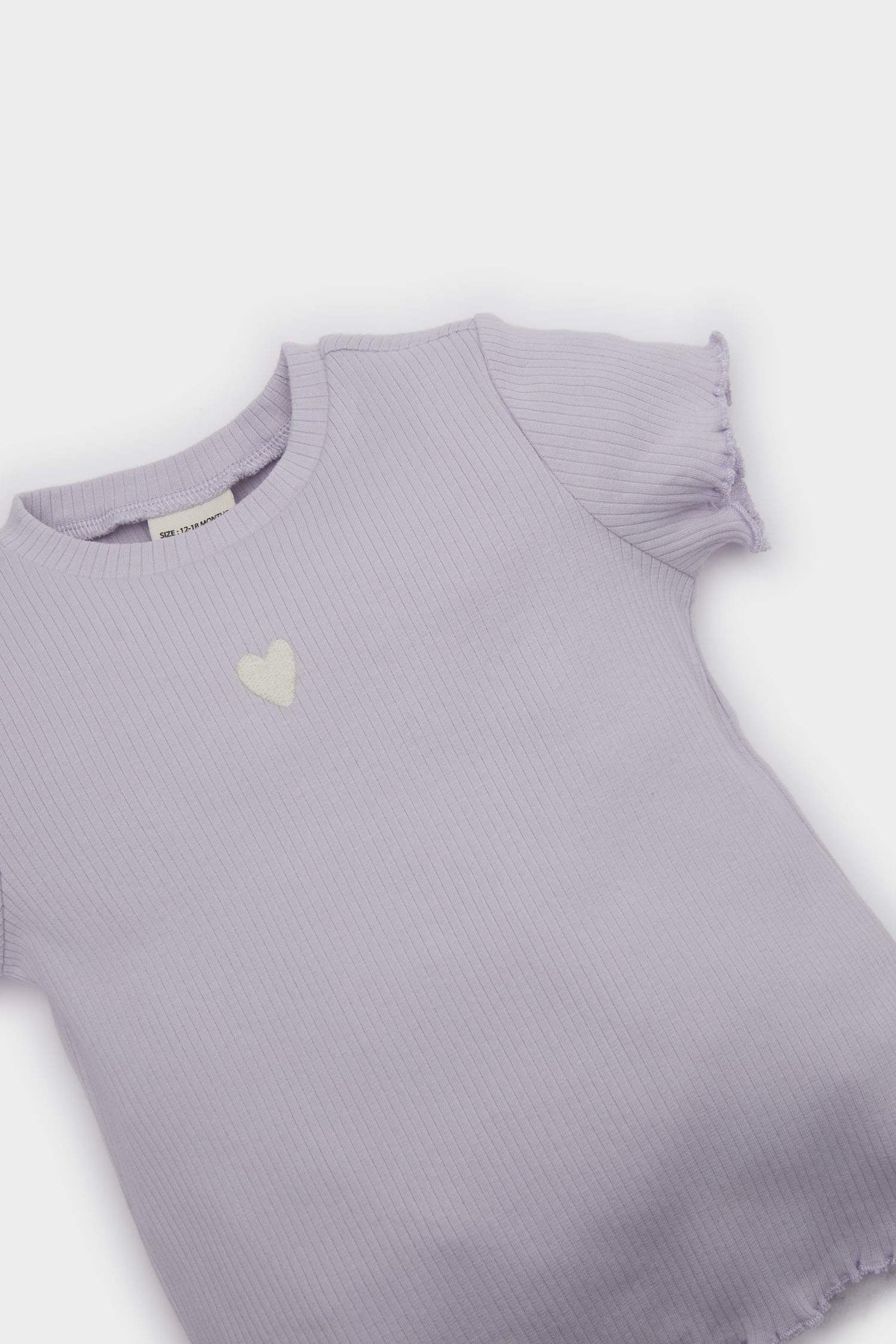 Baby Girl Ribbed Camisole T-Shirt Shorts 2 Piece Set