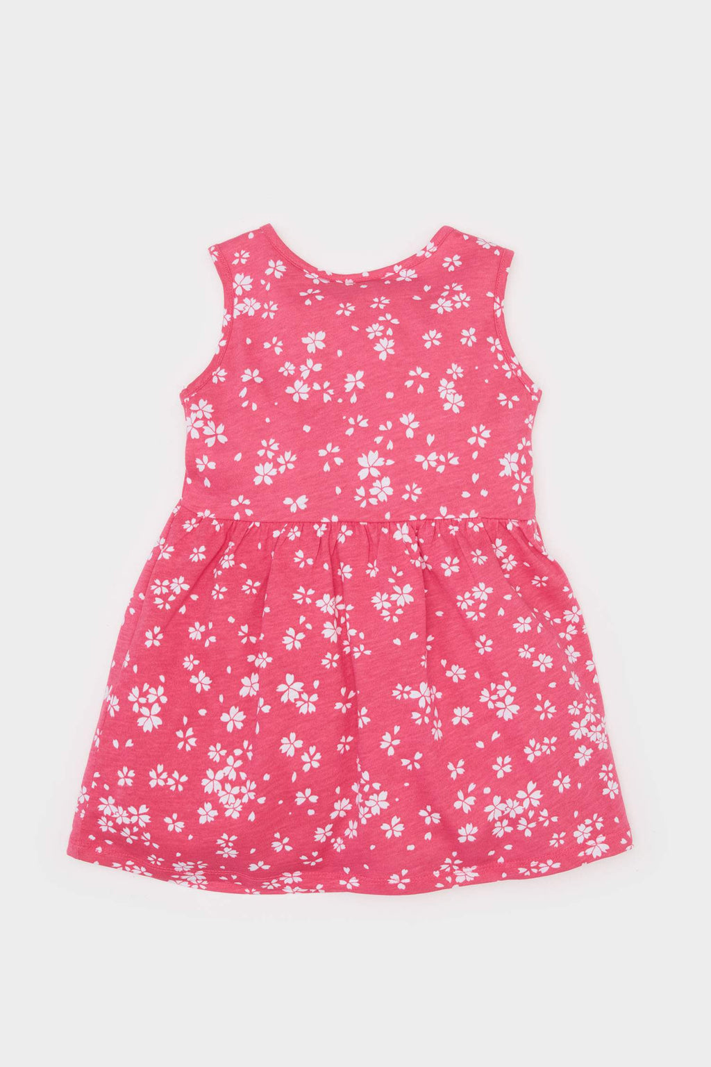 Baby Girl Floral Patterned Sleeveless Summer Dress