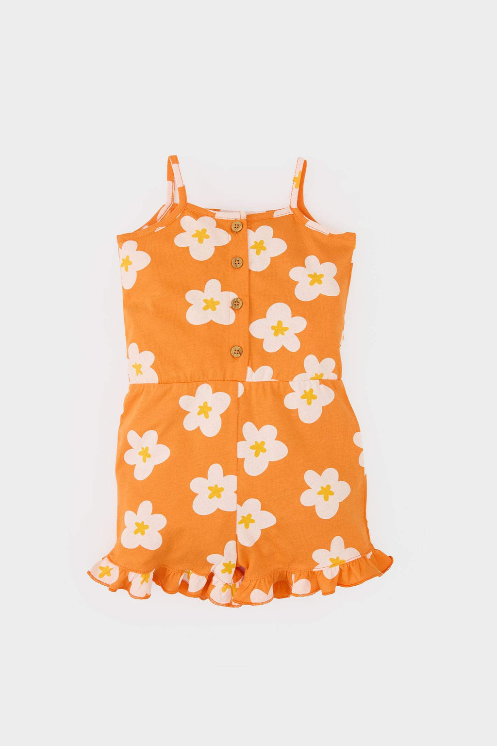 Baby Girl Floral Strap Jumpsuit