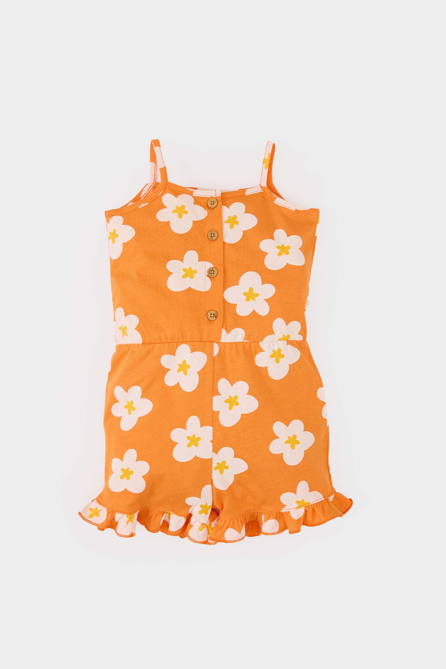 Baby Girl Floral Strap Jumpsuit