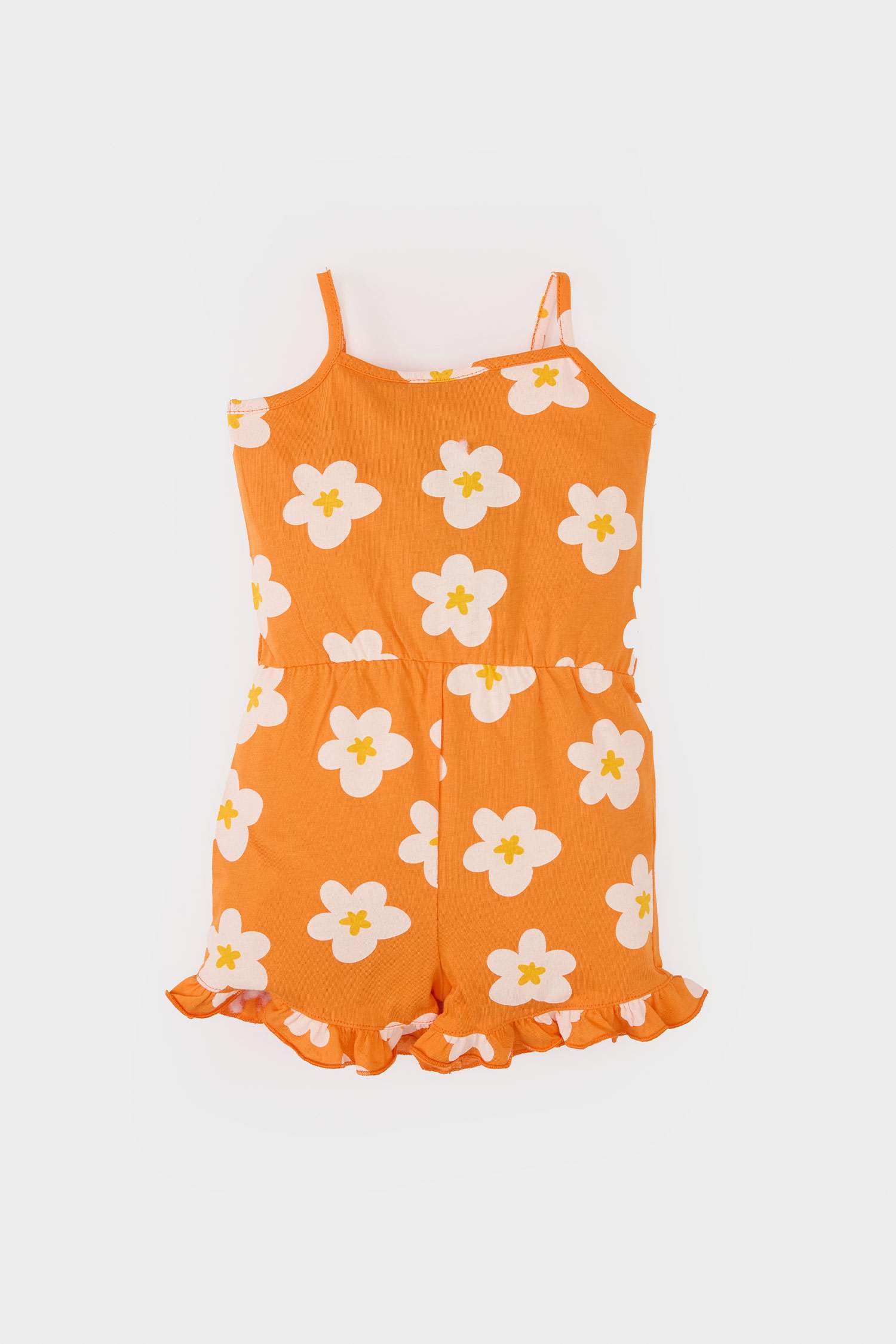 Baby Girl Floral Strap Jumpsuit