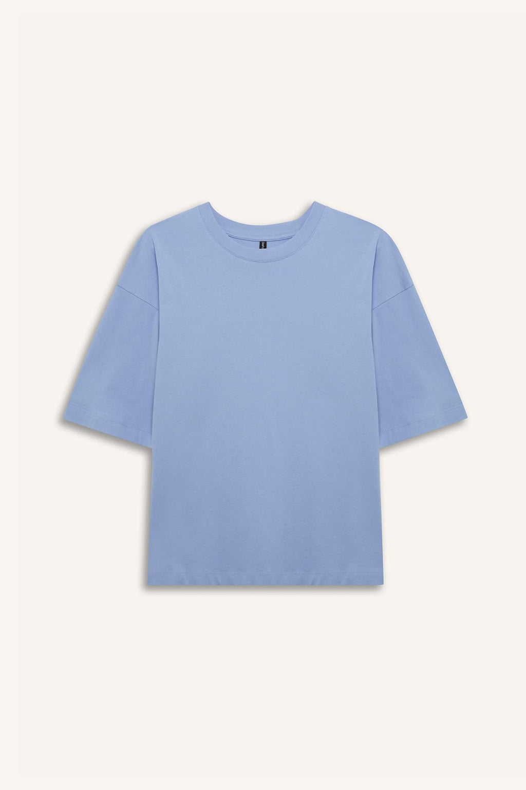 Oversize Fit Crew Neck Basic Jersey T-Shirt