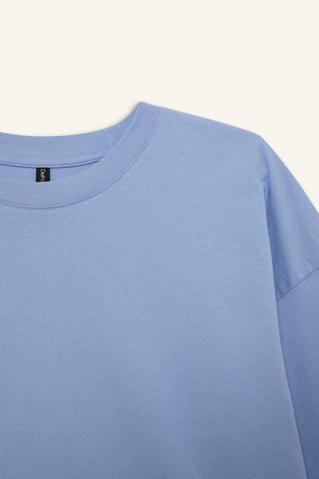 Oversize Fit Crew Neck Basic Jersey T-Shirt