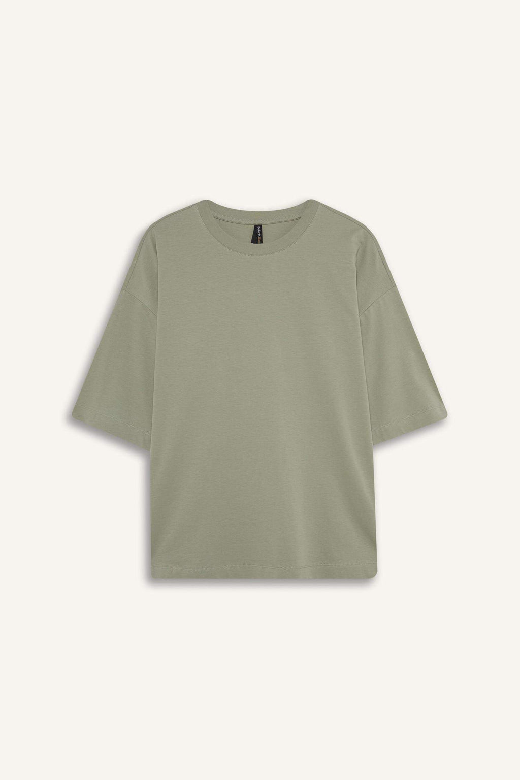 Oversize Fit Crew Neck Basic Jersey T-Shirt