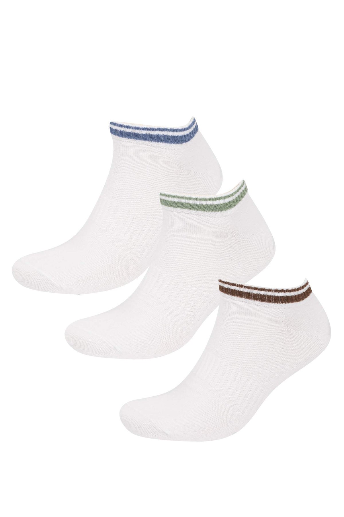 Man 3 Pcs Cotton Patik Socks