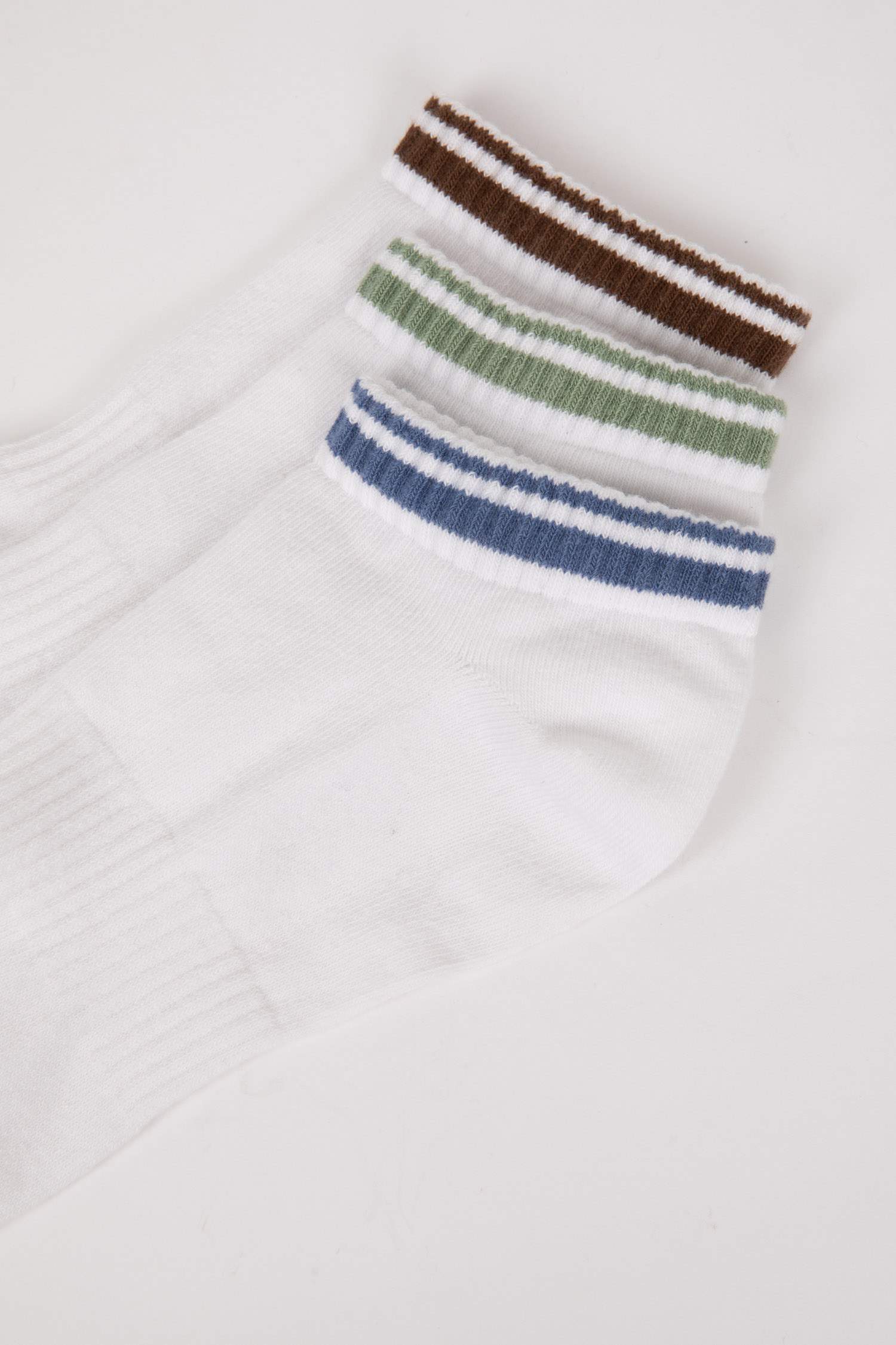 Man 3 Pcs Cotton Patik Socks