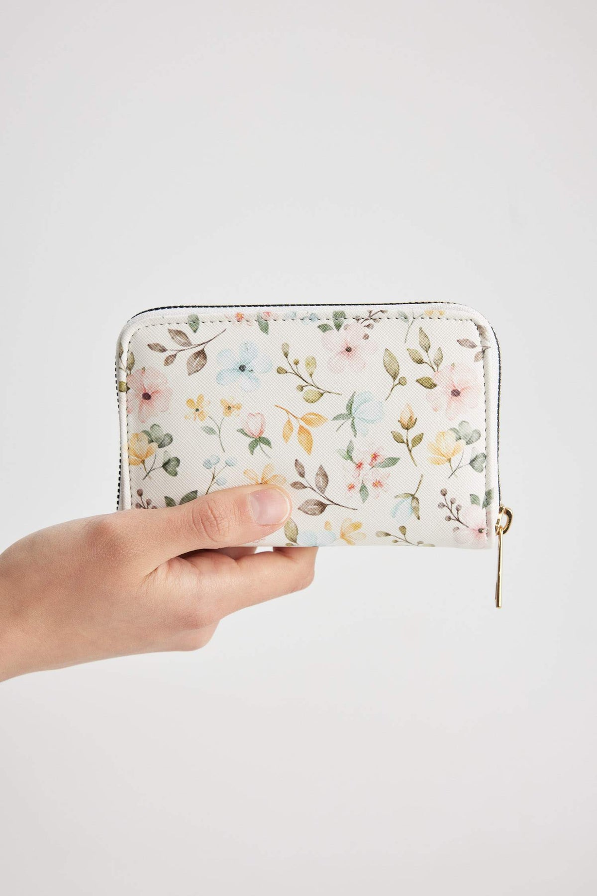 Women's Floral Patterned Artificial Leather Wallet