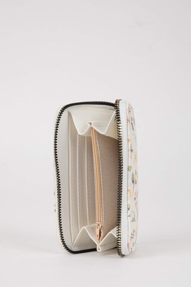 Women's Floral Patterned Artificial Leather Wallet Main Image