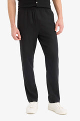 Relax Fit Comfortable Cut Skinny Leg Linen Blend Summer Trousers