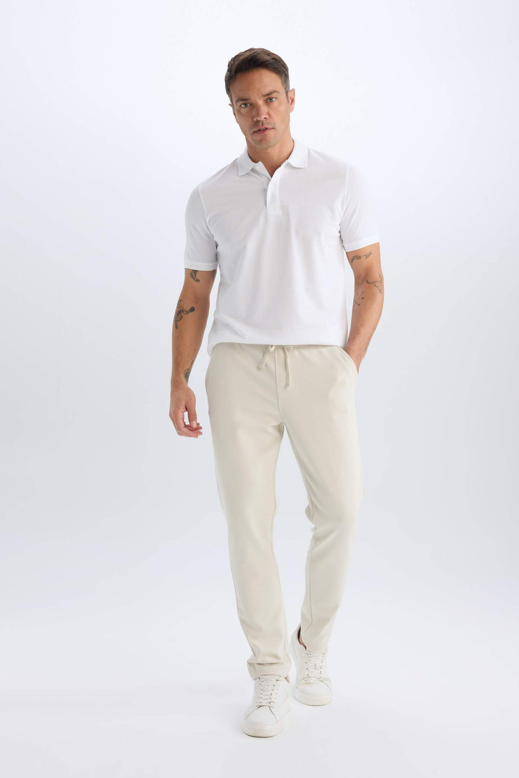 Regular Fit Polo Collar Pique Polo T-Shirt