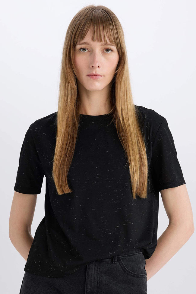 Relax Fit Crew Neck Short Sleeve T-Shirt Hover Image