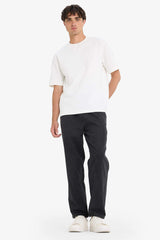 100% Cotton Wide Leg Elastic Waist Tie-Down Wide Leg Jeans