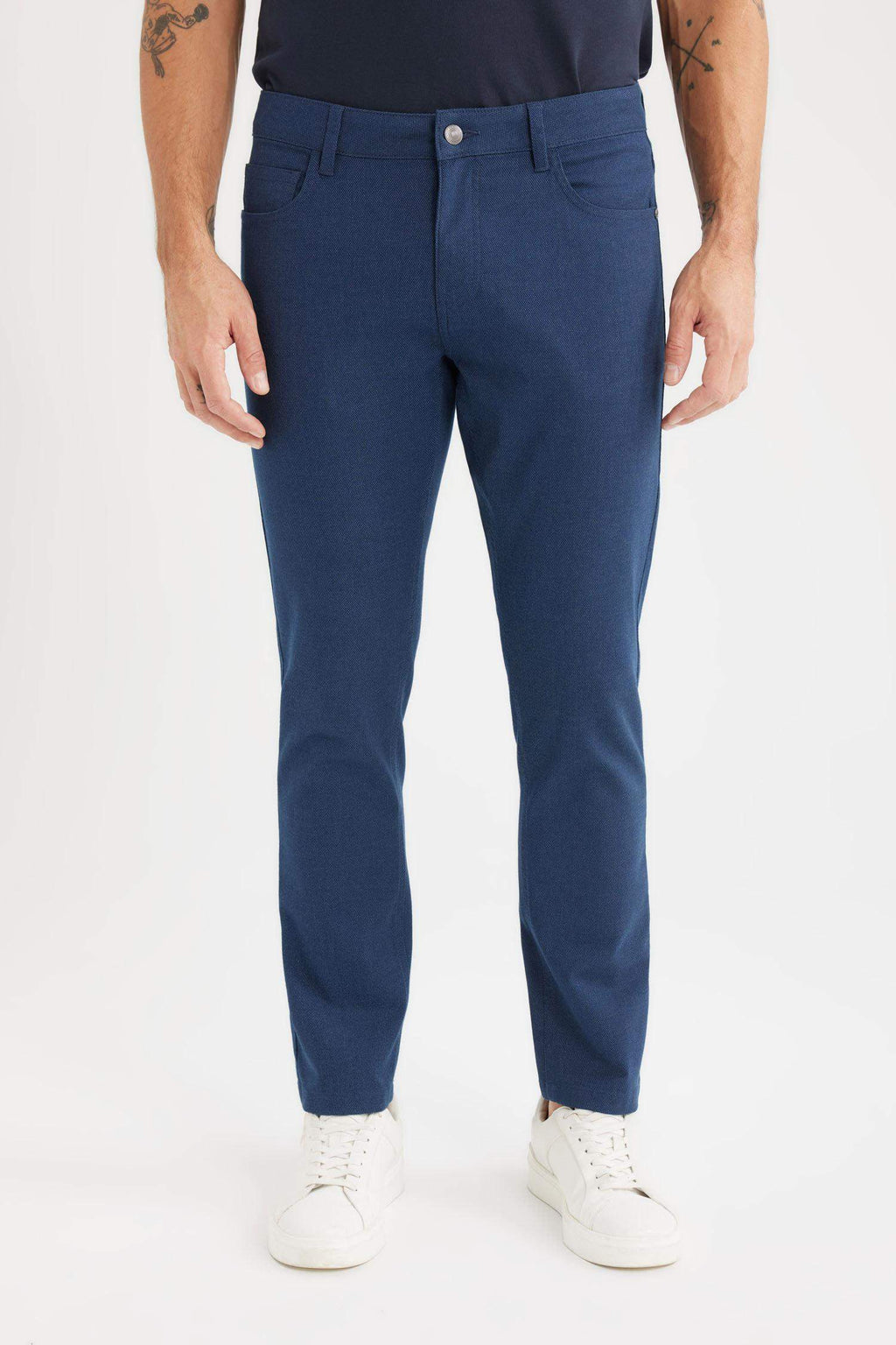 Slim Fit Fit Fit Narrow Leg Chino Canvas Pants