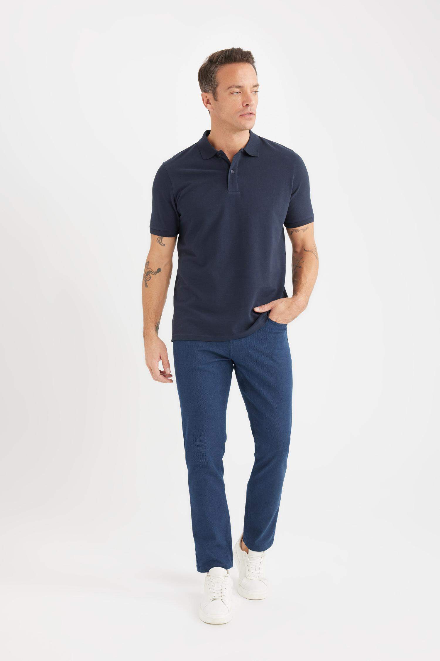 Slim Fit Fit Fit Narrow Leg Chino Canvas Pants