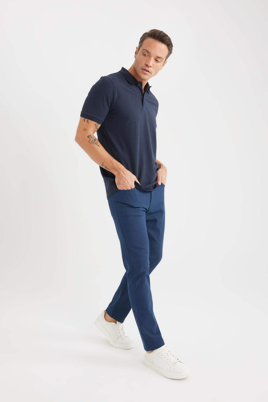 Slim Fit Fit Fit Narrow Leg Chino Canvas Pants