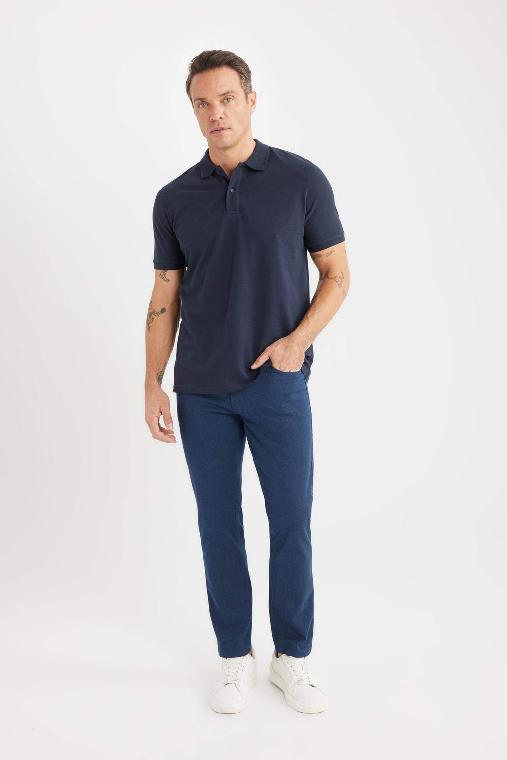 Slim Fit Fit Fit Narrow Leg Chino Canvas Pants