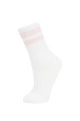 Girls Comfortable Elastic 3-Pack Cotton Long Socks