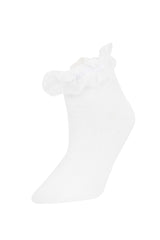 Girls 3-Pack Cotton Bootie School Socks