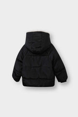 Baby Girl Windproof Water Repellent Hooded Faux Fur Lined Zippered Puffer Coat