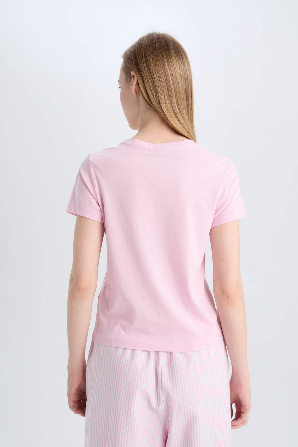 Regular Fit Crew Neck Basic Black T-Shirt