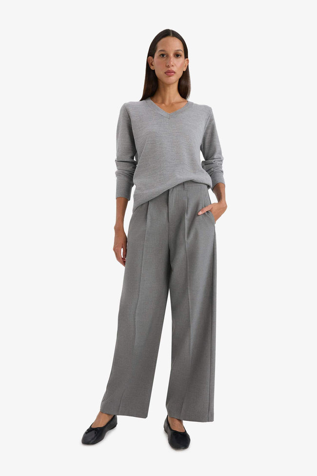 Relax Fit V-Neck Knit Sweater Main Image