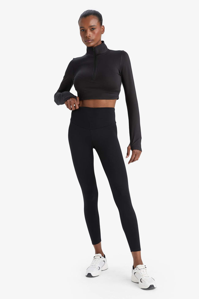 DeFactoFit High Waist Waist-Wrapping, Flexible Premium Sports Tights Hover Image