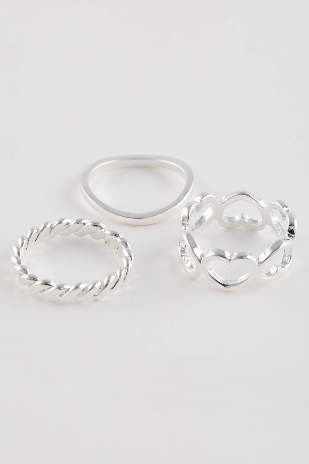 Women 6-Piece Silver Ring