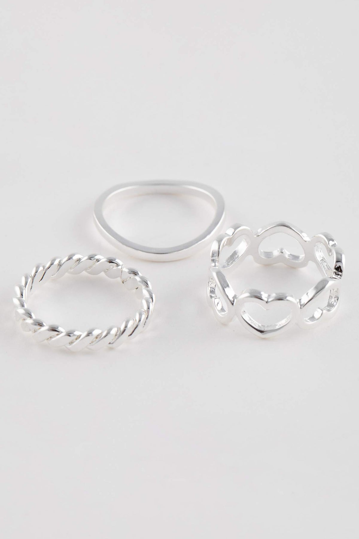 Women 6-Piece Silver Ring