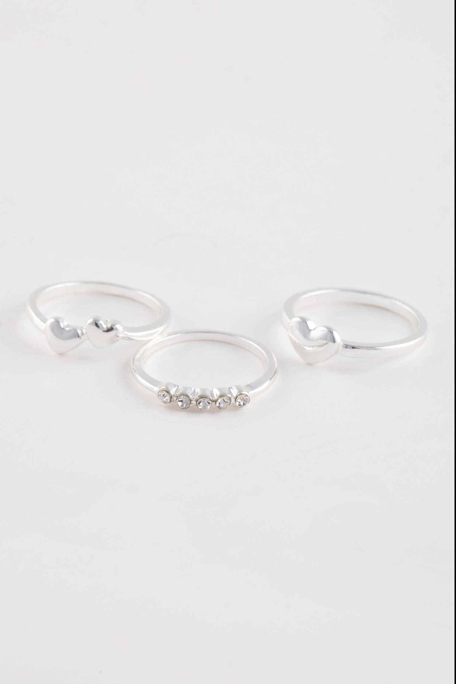 Women 6-Piece Silver Ring