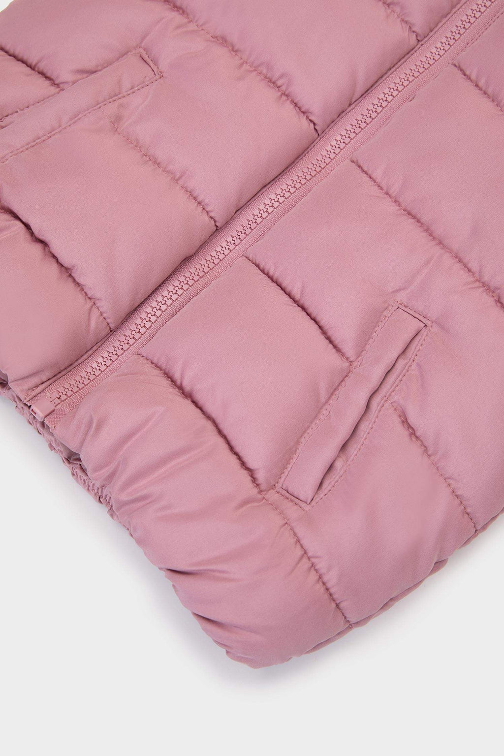 Insulated jacket with hood and zip for girls
