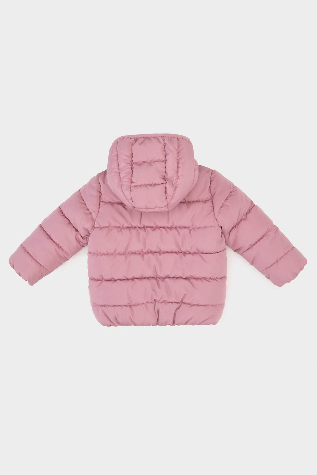 Insulated jacket with hood and zip for girls